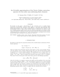 An L2-stable approximation of the Navier&ndash;Stokes convection