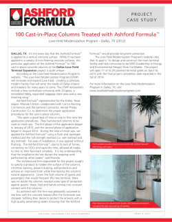 100 Cast-in-Place Columns Treated with Ashford Formula&trade;