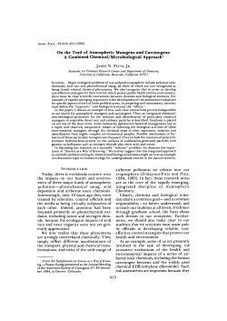 On the Trail of Atmospheric Mutagens and Carcinogens: A