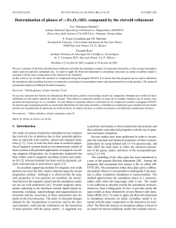 Determination of phases of &alpha;-Fe2O3:SiO2 compound by the rietveld