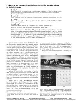 Link-up of 90&deg; domain boundaries with interface