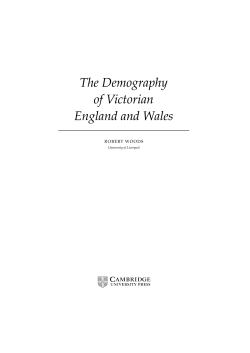 The Demography of Victorian England and Wales
