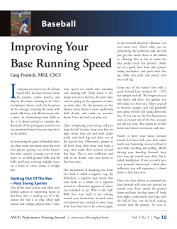 Improving Your Base Running Speed