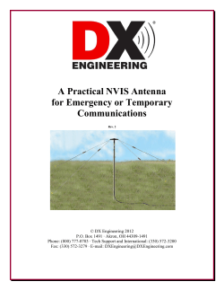 A Practical NVIS Antenna for Emergency or