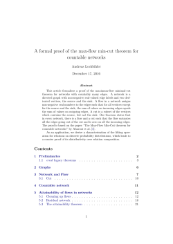 A formal proof of the max-flow min-cut theorem for countable networks