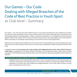 Dealing with Alleged Breaches