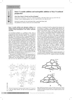 Inner C-cyanide addition and nucleophilic addition to Ni(II) N