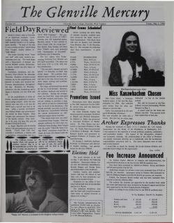 The Glenville Mercury - Glenville State College