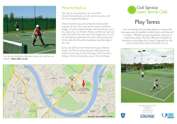 Civil Service Lawn Tennis Club flyer