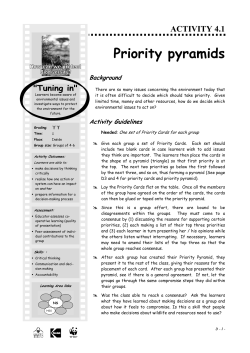 Priority pyramids