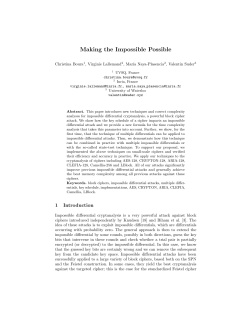 Making the Impossible Possible