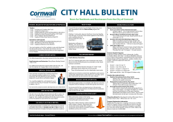 CITY HALL BULLETIN