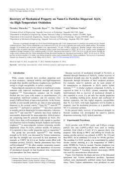 Recovery of Mechanical Property on Nano-Co - J