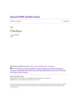 Chechnya - JMU Scholarly Commons