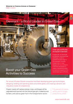 A World Leader in Green Gas