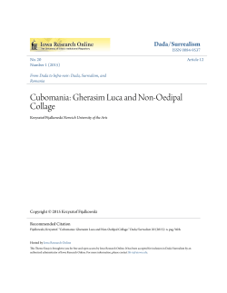 Cubomania: Gherasim Luca and Non