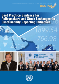 Best Practice Guidance for Policymakers and Stock