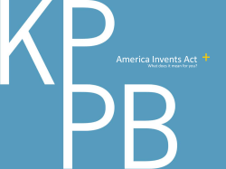 America Invents Act - Stanford University