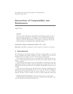 Interactions of Computability and Randomness