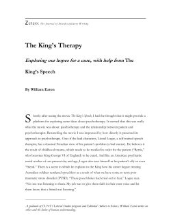 The King`s Therapy