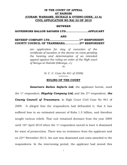 civil application no nai 32 of 2015 between