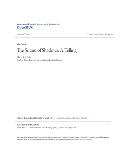 The Sound of Shadows: A Telling - OpenSIUC