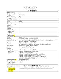 TAXO OMY Family Names Scientific Names Common Synonym(s