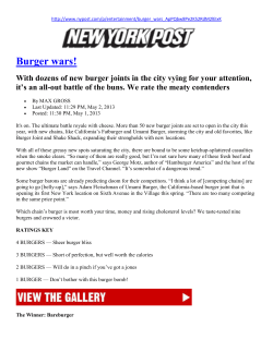 Burger wars! - Checkers Franchise