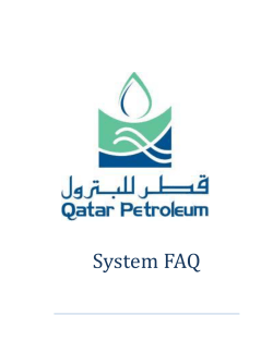 System FAQ - Qatar Petroleum