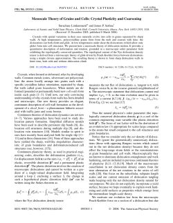 Mesoscale Theory of Grains and Cells: Crystal Plasticity and