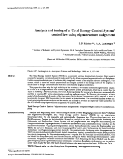 Analysis and tuning of a `Total Energy Control System` control law