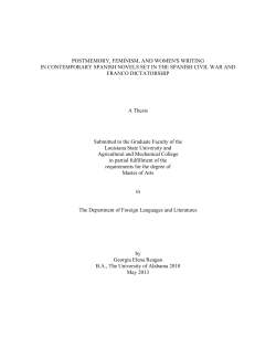 postmemory, feminism, and women`s writing in contemporary