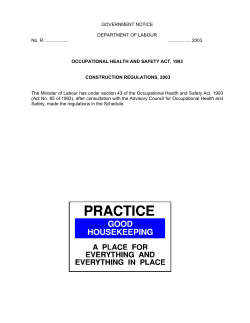 Construction Regulations 2003
