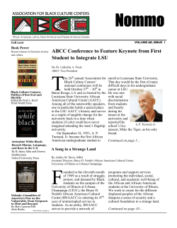 Fall 2016 - Association for Black Culture Centers