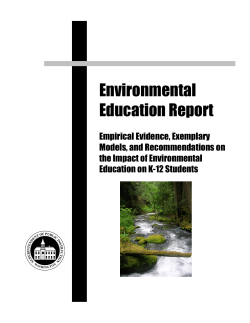 Environmental Education Report