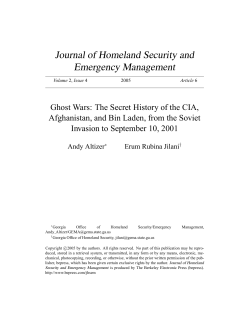 Ghost Wars: The Secret History of the CIA, Afghanistan, and Bin
