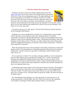 4. The First and the Most Surprising Hydrogen was discovered by