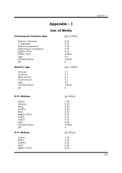 Appendix - Shodhganga