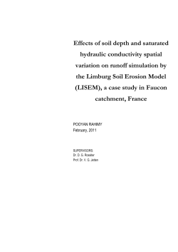 Effects of soil depth and saturated hydraulic conductivity spatial