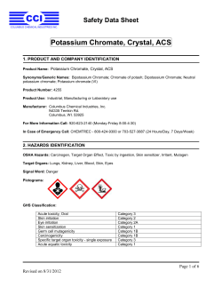 Potassium Chromate, Crystal, ACS