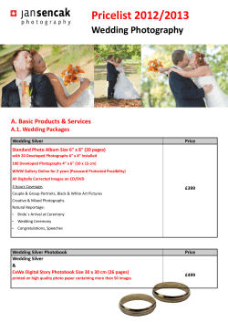 detailed Pricelist in PDF format