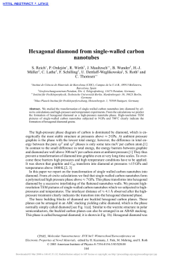 Hexagonal diamond from single