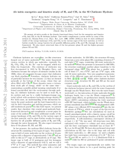 Ab initio energetics and kinetics study of H_2 and CH_4 in the SI