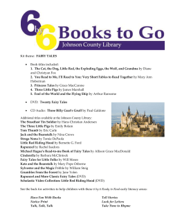 Kit theme: FAIRY TALES &bull; Book titles included: 1. The Cat, the Dog