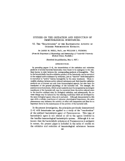 STUDIES ON THE OXIDATION AND REDUCTION
