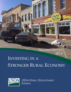 investing in a stronger rural economy