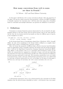 How many conversions from verb to noun are there