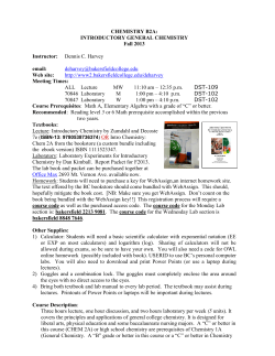 chem 2a: introductory general chemistry