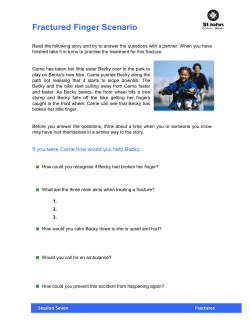 Fractured Finger Scenario