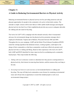 A Guide to Reducing Environmental Barriers to Physical